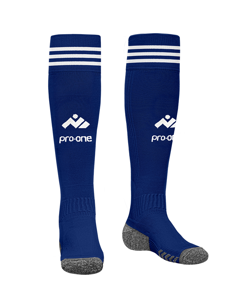 Pro-One Spirit Soccer Socks Navy Blue 3 Stripes
