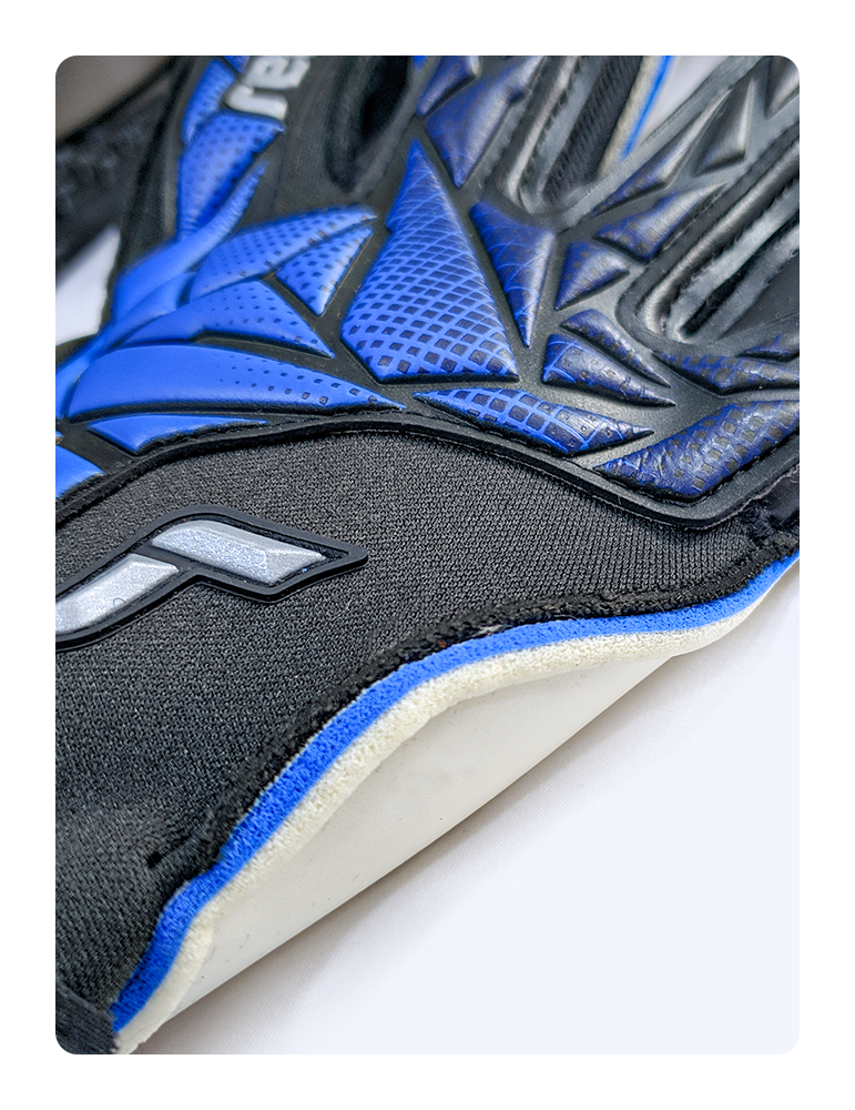 Reusch Attrakt Re:Grip Black/Electric Blue Goalkeeper Gloves