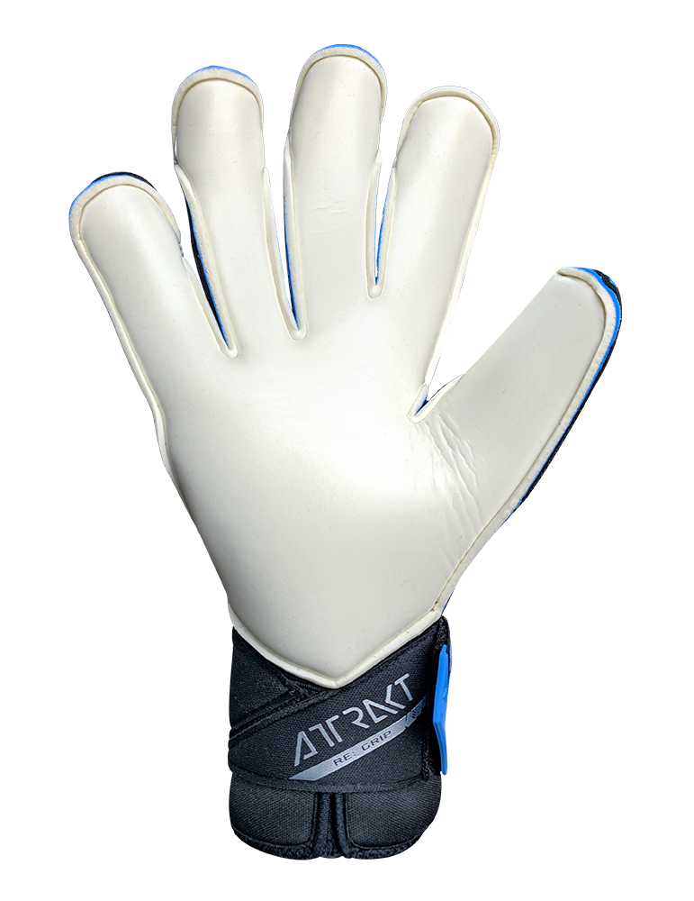 Reusch Attrakt Re:Grip Black/Electric Blue Goalkeeper Gloves