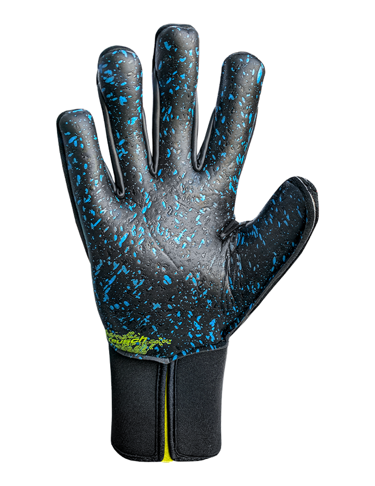 Reusch Attrakt Fusion Strapless Black/Safety Yellow Goalkeeper Gloves