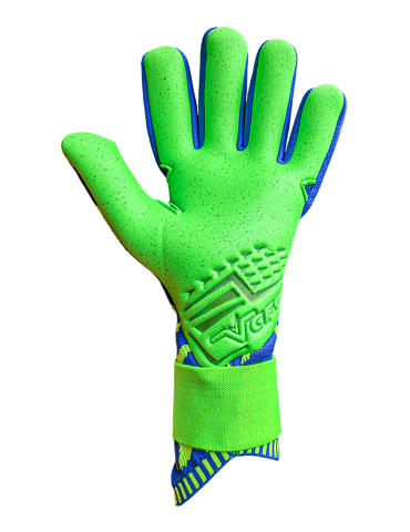 VGFC Thunder Blue Green Goalkeeper Gloves 2