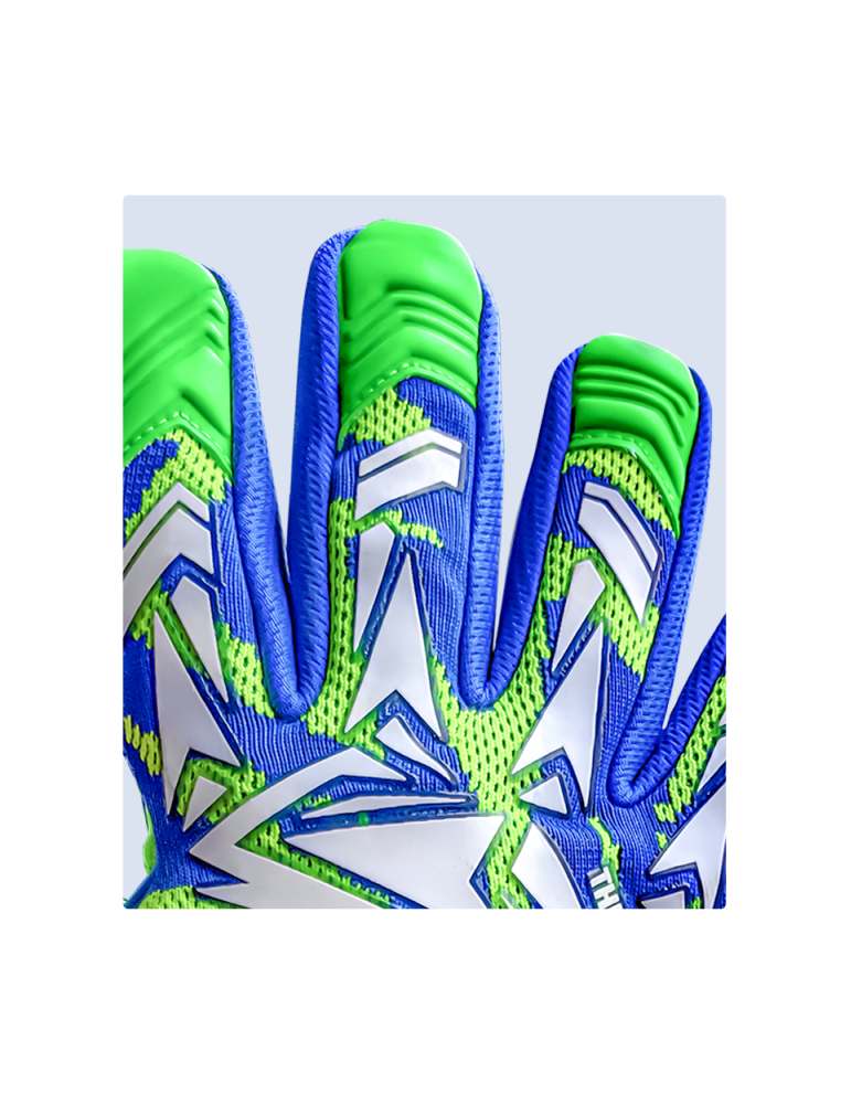 VGFC Thunder Blue Green Goalkeeper Gloves