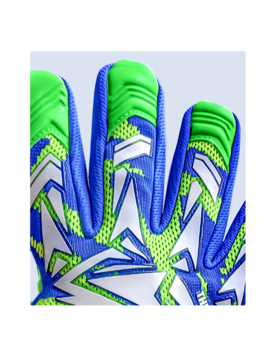 VGFC Thunder Blue Green Goalkeeper Gloves