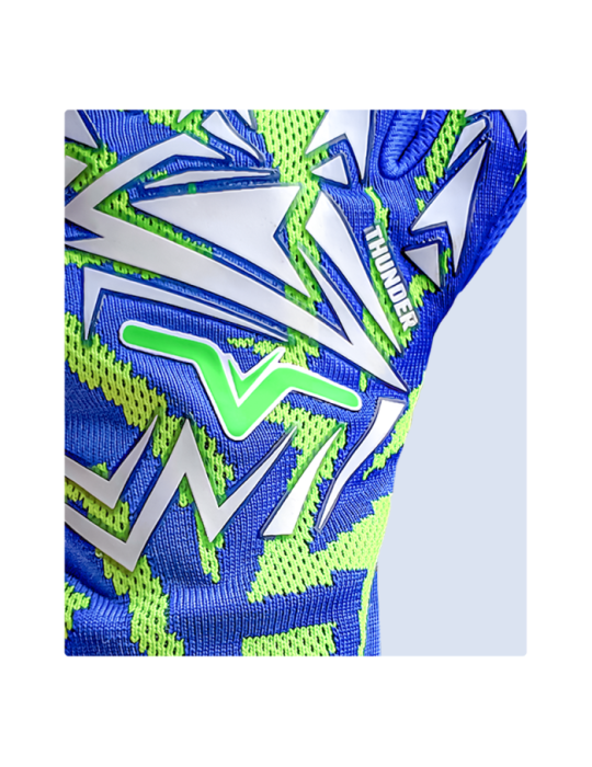 VGFC Thunder Blue Green Goalkeeper Gloves