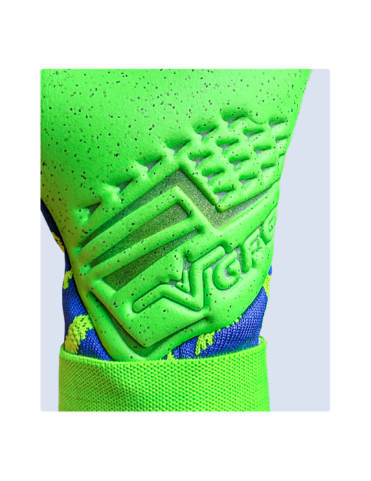 VGFC Thunder Blue Green Goalkeeper Gloves