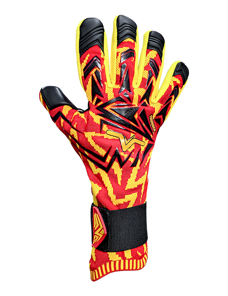 VGFC Thunder Yellow/Red Goalkeeper Gloves