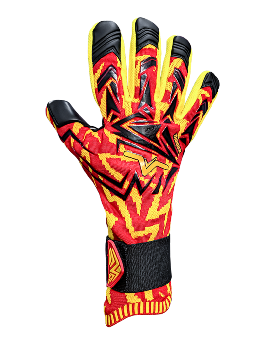 VGFC Thunder Yellow/Red Goalkeeper Gloves