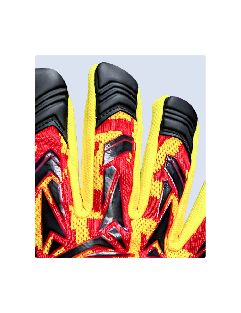 VGFC Thunder Yellow/Red Goalkeeper Gloves