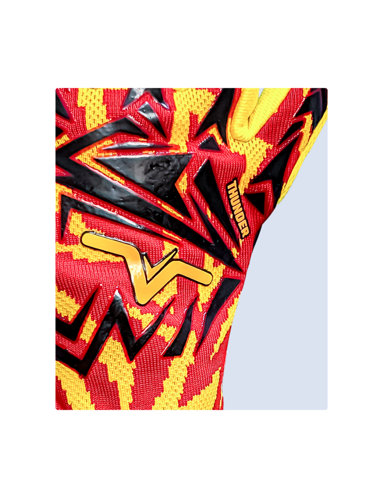 VGFC Thunder Yellow/Red Goalkeeper Gloves