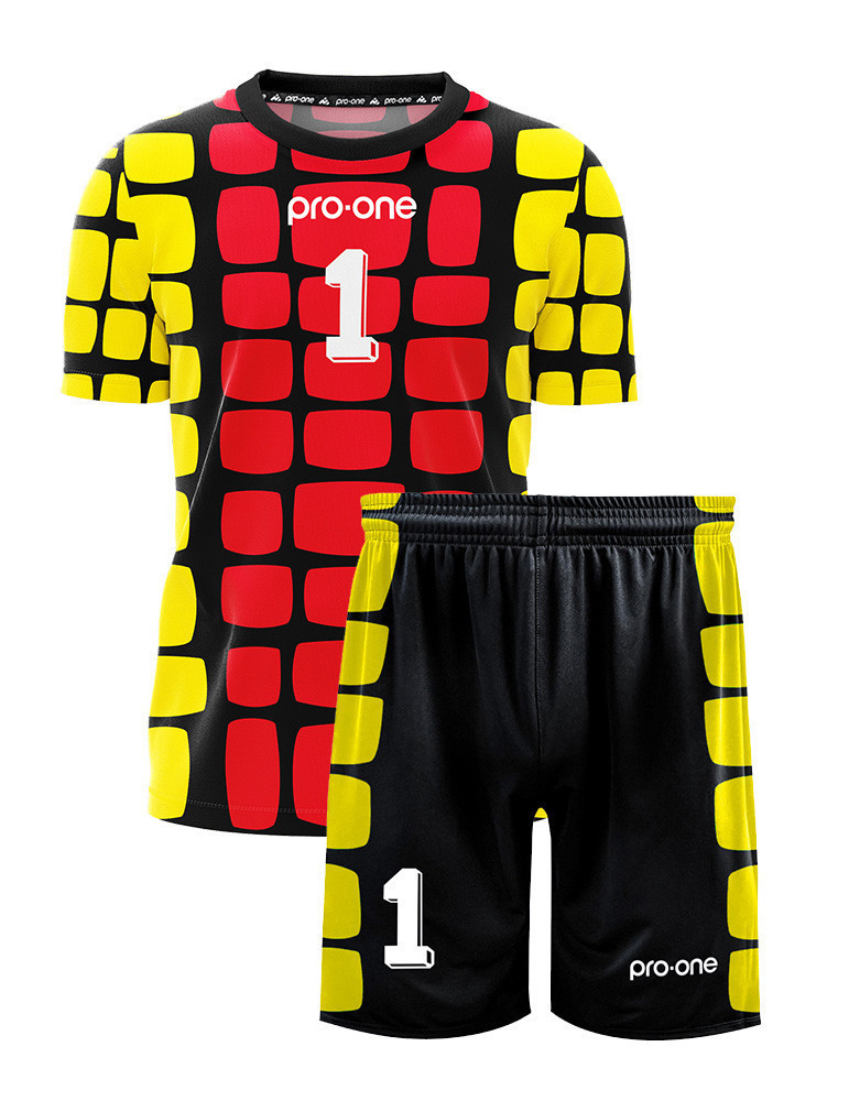 Pro-One Legacy USA94 Black/Red/Yellow Goalkeeper Set S/S