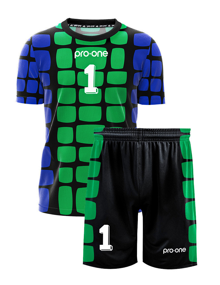 Pro-One Legacy USA94 Black/Green/Blue Goalkeeper Set S/S