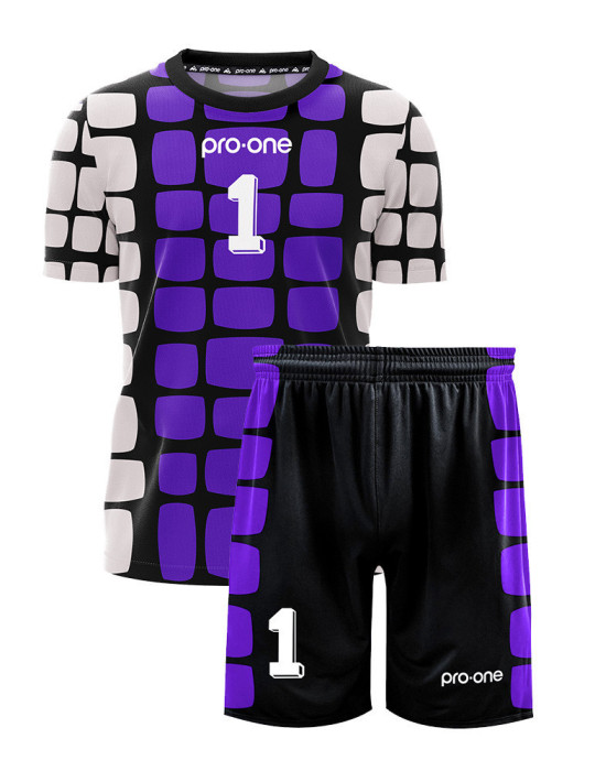 Pro-One Legacy USA94 Black/Purple/Gray Goalkeeper Set S/S